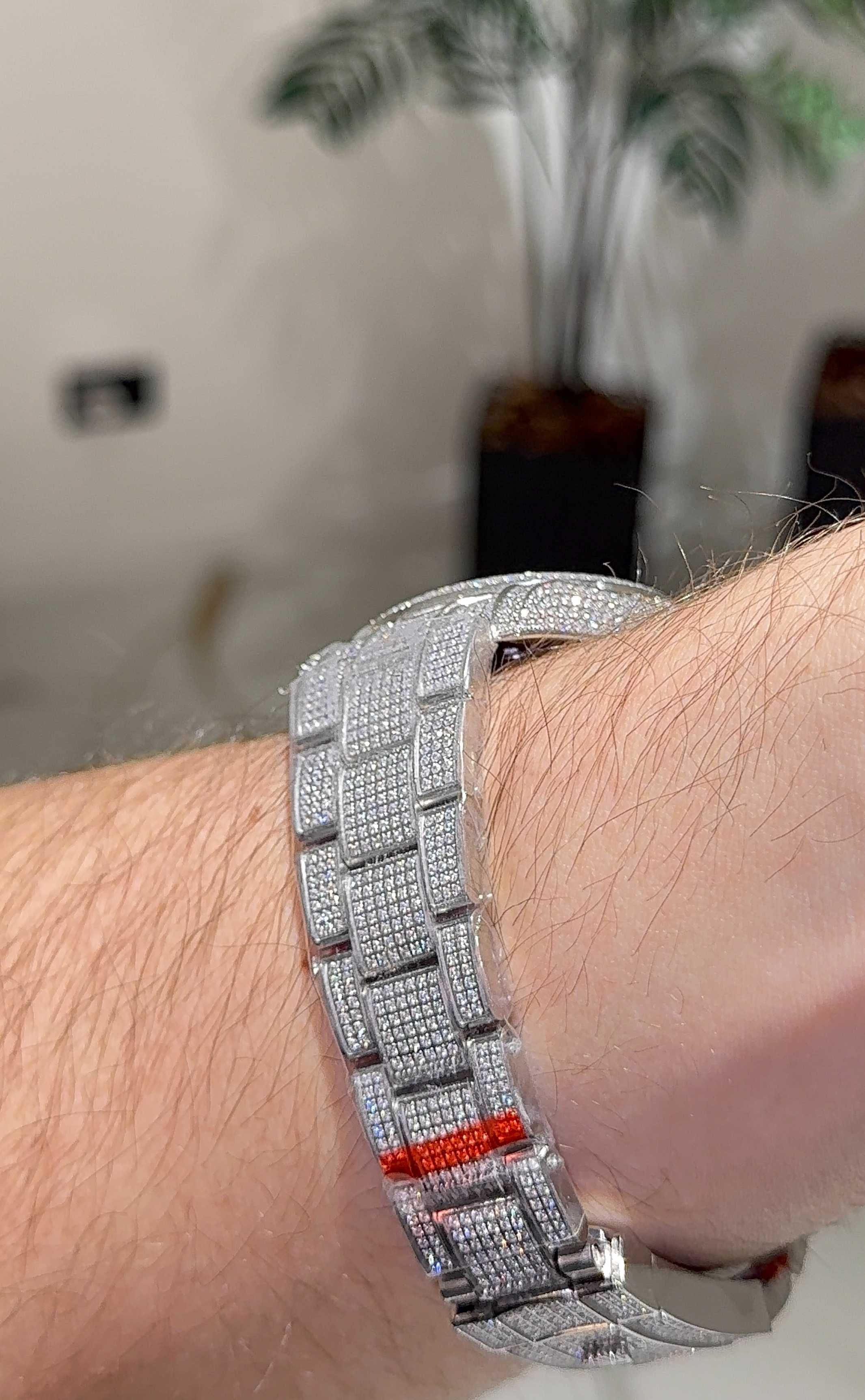 rolex Datejust 41mm icedout silver