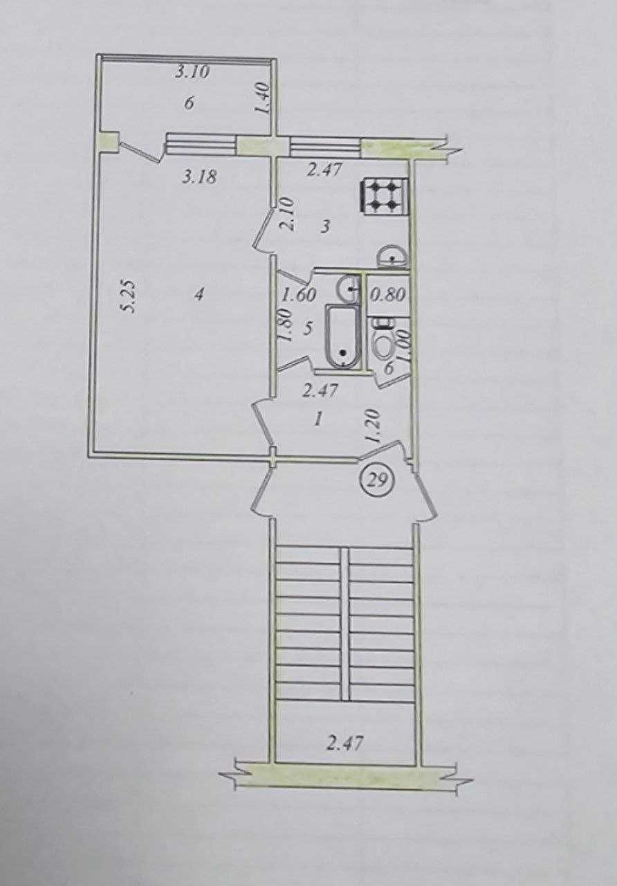Продаётся Чиланзар - 8, Своя 1комн квартира, 1/2/4 остановка от метро