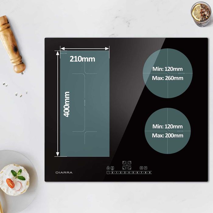 Ciarra Plita Incorpor sticla ceram+inductie 4zone, REDUS de la 1500RON