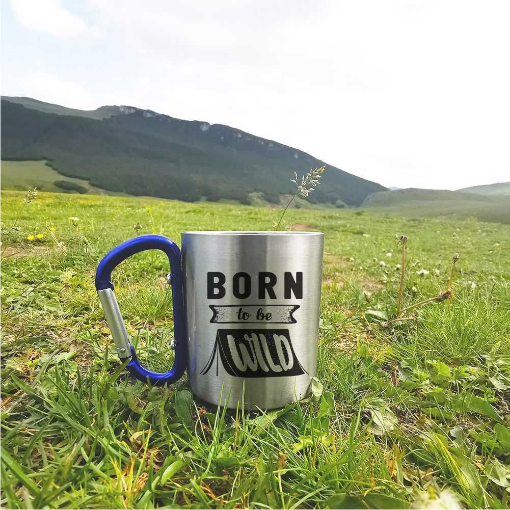 Cana Inox Cadou Personalizata Munte Drumetie – Born To Be Wild