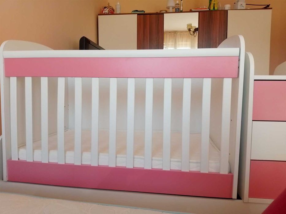 Детско легло-люлка Lorelli Crysta 3 в 1 с матрак