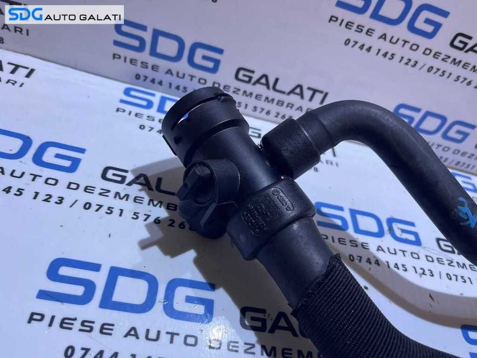 Furtun Conducta Apa Termostat Radiator Audi A4 B6 1.9 TDI AWX AVF AVB BKE 2001 - 2005 Cod 8E0121055N