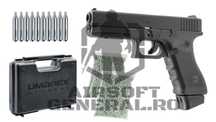 Set/Pachet Airsoft Glock 17 GEN4 BlowBack + Cutie + CO2 + BB