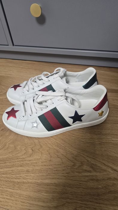 Gucci Ace trainers,piele,impecabili, nr 39.5.