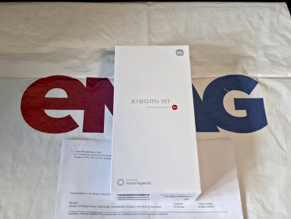 КАТО НОВ 256GB Xiaomi 15T EMAG Гаранция 2027 Black / Черен 15 T