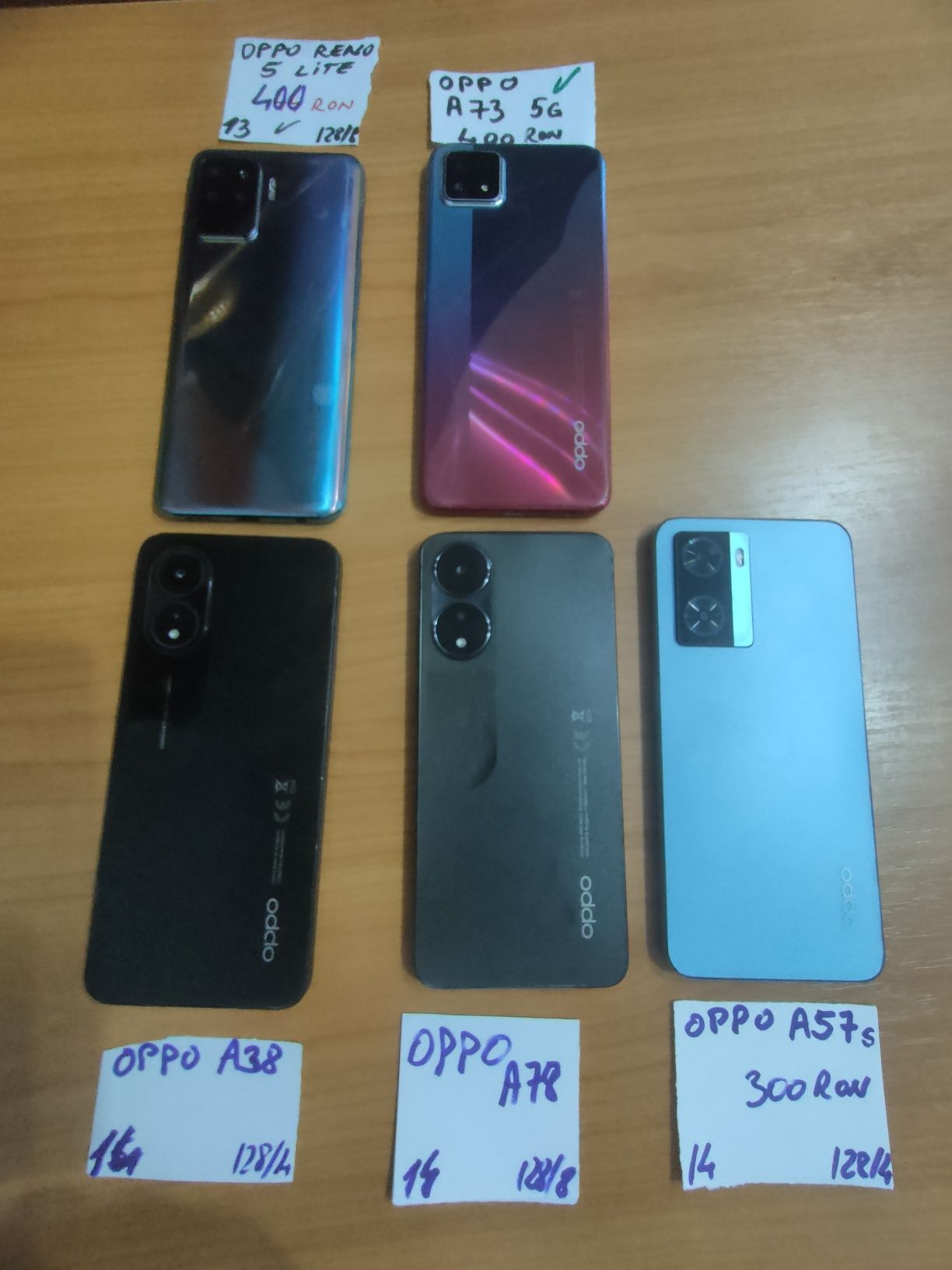 Oppo Reno5,A38,A57s,A73,A78