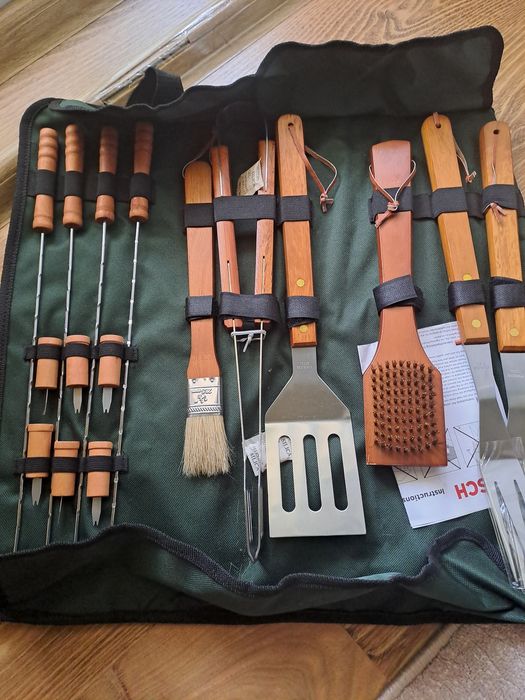 Bosch Set 16 accesorii INOX  gratar in gentuta