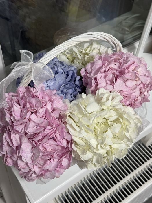 Цветы гортензия ,букет цветов