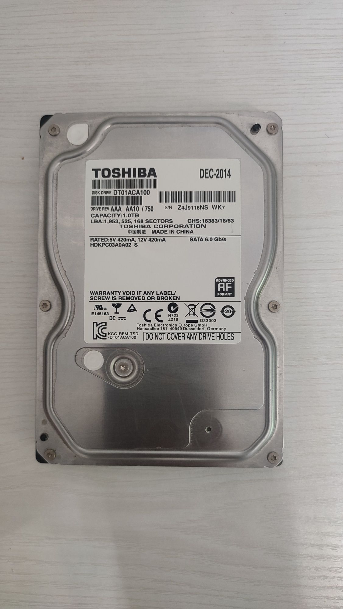 Продам HDD рабочие новые почти