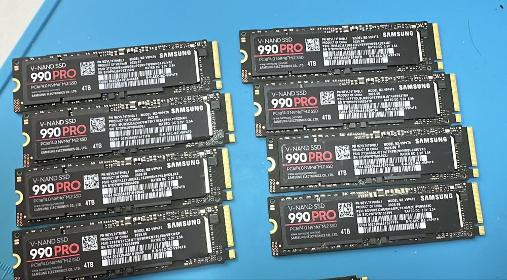 SSD Samsung 990 PRO, 4tb, M2, noi, nefolosite, fara cutii