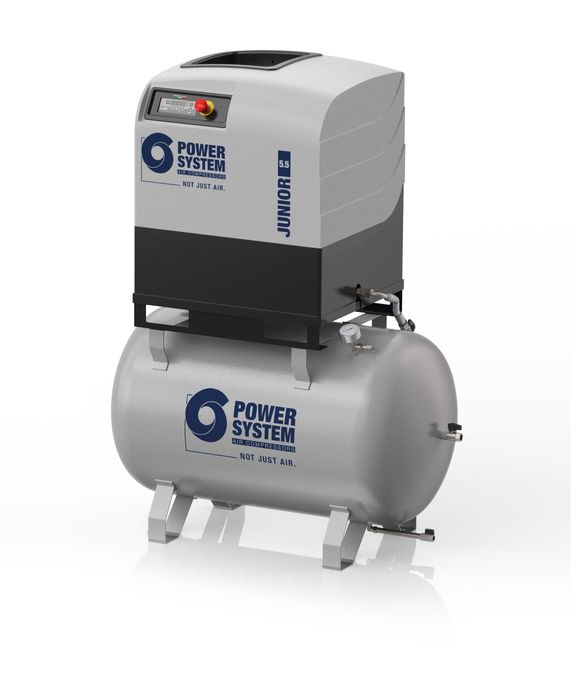 Compresor cu Surub Junior 5.5Kw 10 Bar, cu uscator, rezervor de 270 L