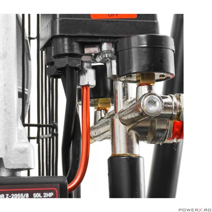 Compresor de aer, 2CP 230V 130 L/min 8 bari, capacitate rezervor 50