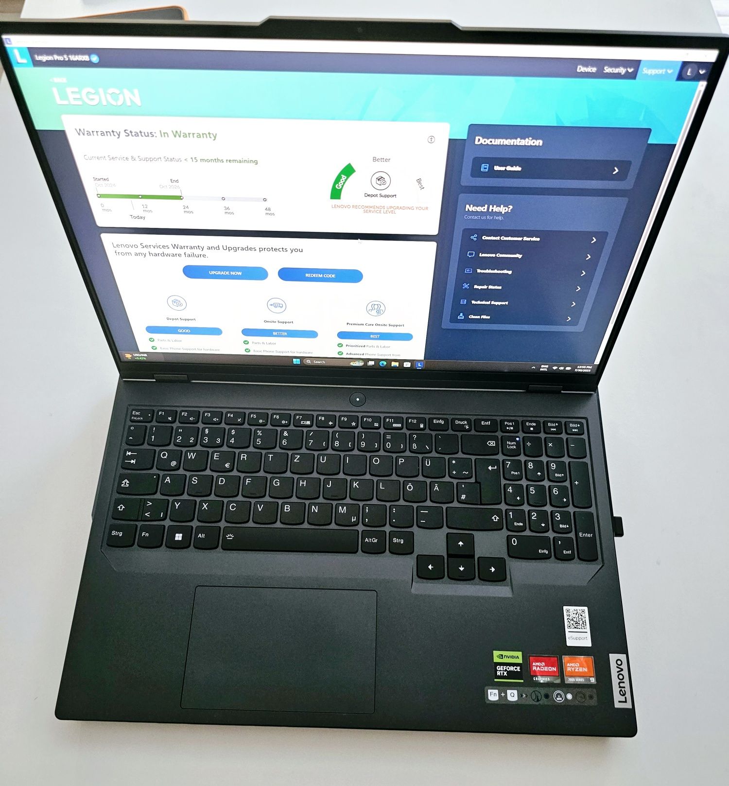 ГАРАНЦИОНЕН! Lenovo Legion 5 16ARX8 16" 240Hz 7945HX 32GB RTX 4070