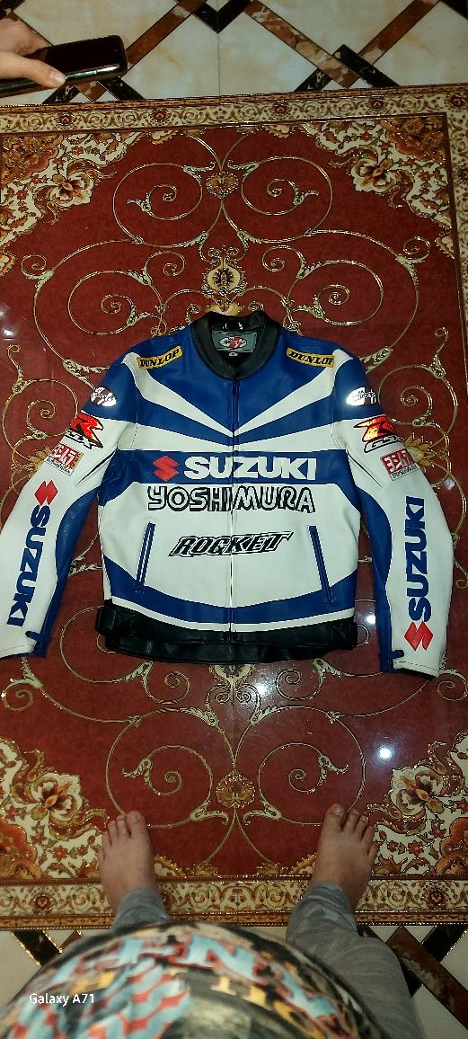 Мотоциклетная куртка  для безопасной езды  "SUZUKI",размера XL