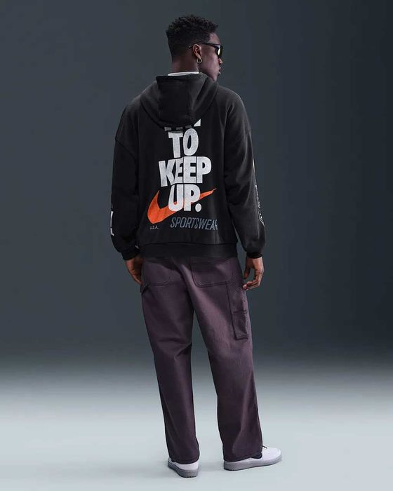 Худи Nike Oversized French Terry Pullover Hoodie! Новый с бирками!