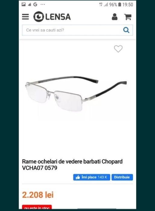 Rame ochelari de vedere Chopard vch a28