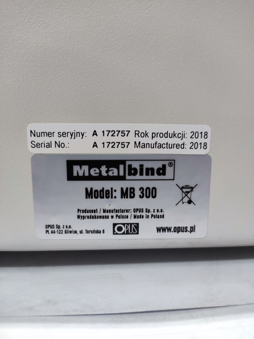 Переплетный аппарат Opus MetalBind MB 300 M