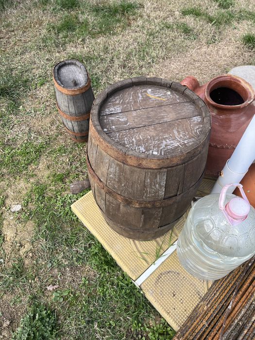 Дървено буре за декорация