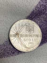 Moneda 500 lei cu eclipsa