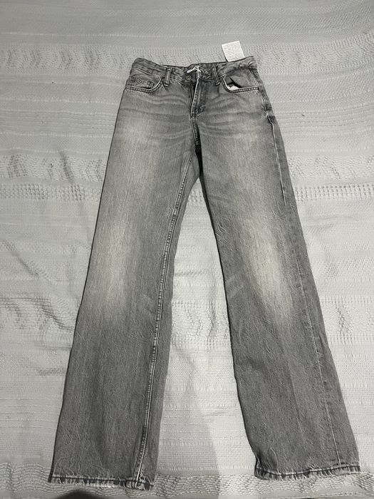Серые джинсовые брюки Zara original