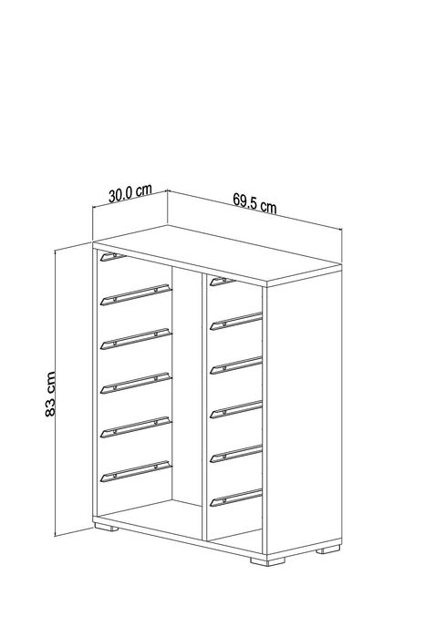 Мултифункционален Шкаф за съхранение със 10 кошници