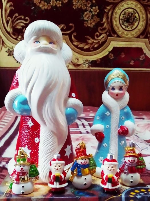 Комплект дед Мороз и Снегурочка в отличном состоянии.