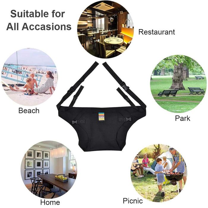 Бебешко Меко преносимо столче за хранене, Предпазен колан за стол