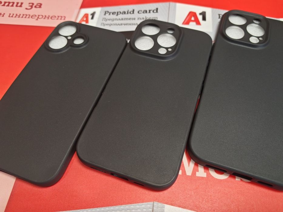 Iphone 16,iPhone 16 Pro,iPhone 16 Pro Max черен гръб различни  модели