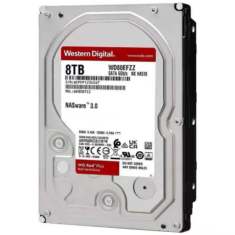 WD Red Plus 8Tb NAS CMR 5640 RPM CMR Количество! Новые! Из США!