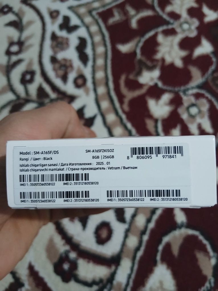 Samsung A 16 1 yil kafolati bilan