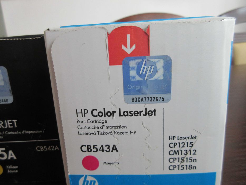 Cartușe imprimantă HP 125A original CB541A, CB542A, CB543A