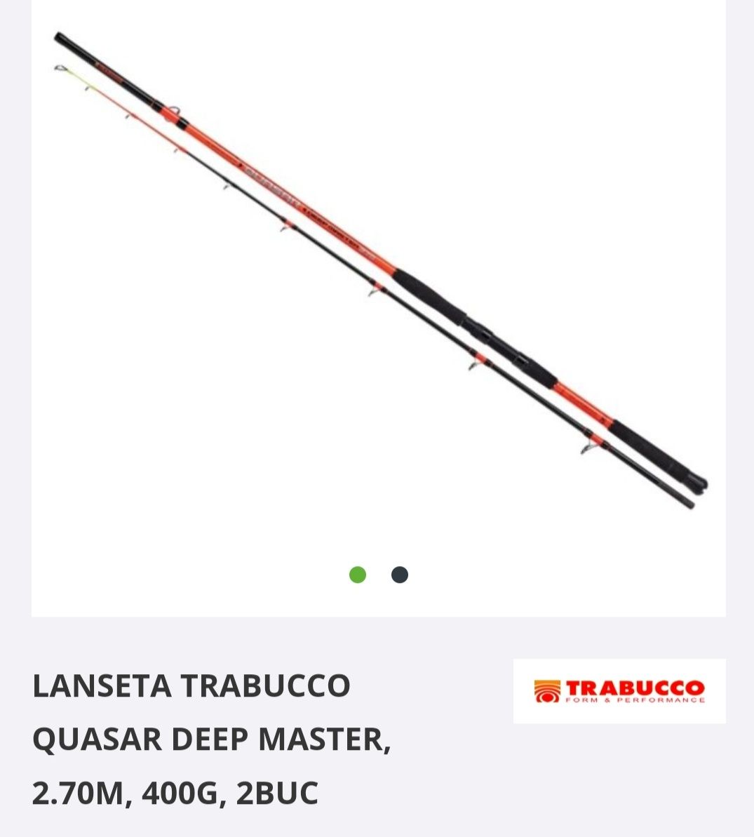 Lansete crap Trabucco Quasar Deep Master + tub rigid transport