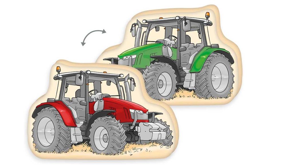 Pernă de contur pentru turmă, model tractor, aprox. 36 x 24 x 5 cm