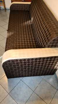 Canapea extensibila tapitata cu piele ecologica, 2 locuri