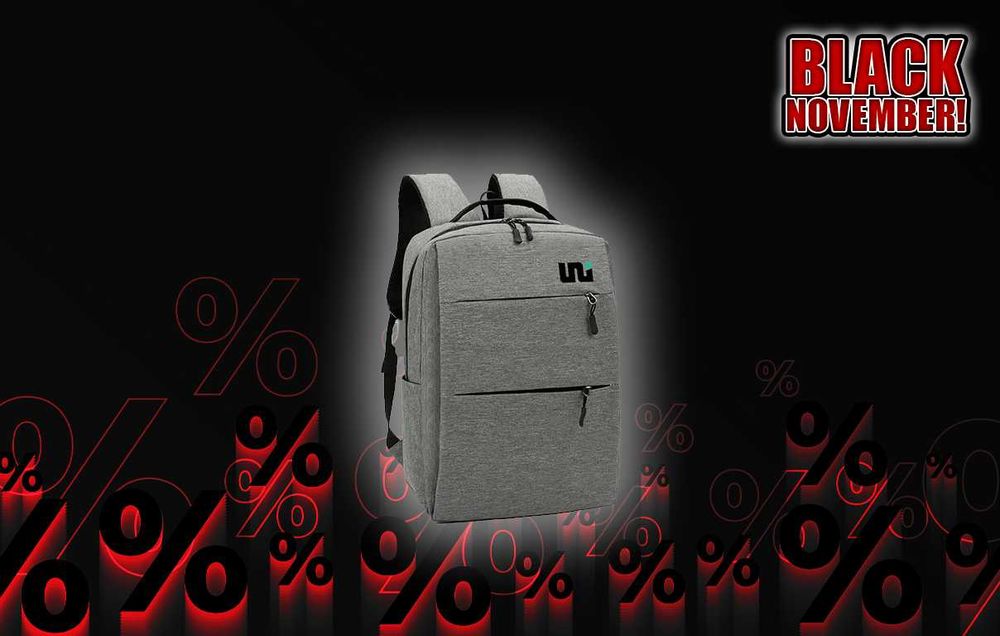 Раница с USB порт – просторна и функционална (2бр за 18лв) ЧЕРЕН МЕСЕЦ