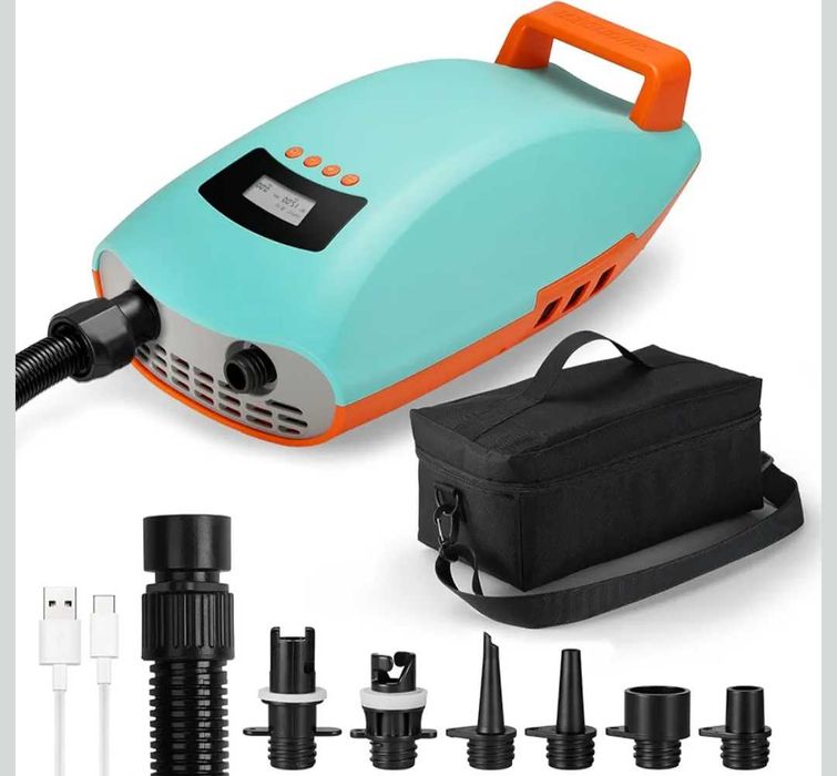 SUP помпа Swonder Seawolf с батерия 9000 mAh за падълборд,каяк нова