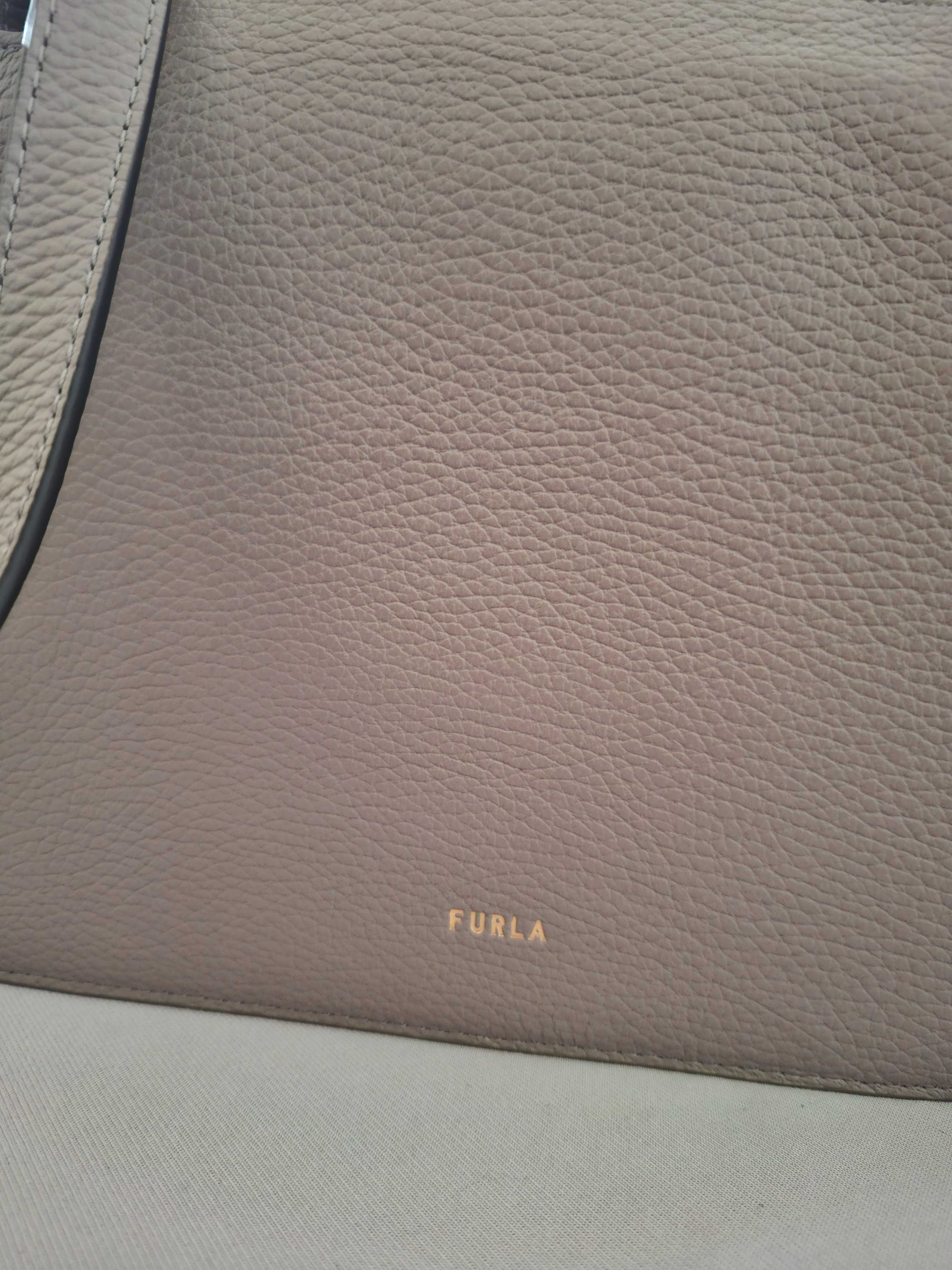Furla Кожена чанта през рамо Nuvola