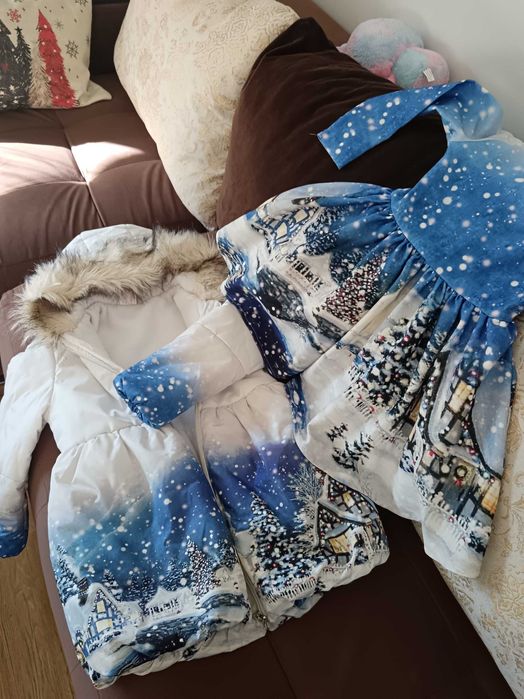 Разкошно зимно  яке с рокля    Доницета за момиче