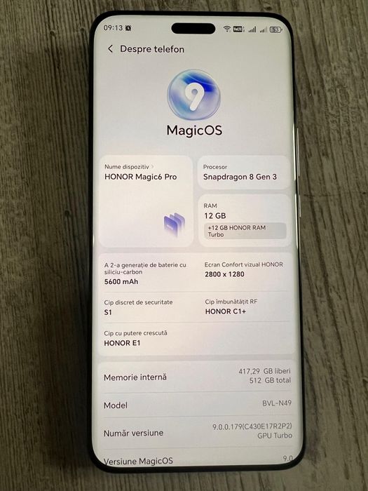 Vând Honor Magic 6 Pro