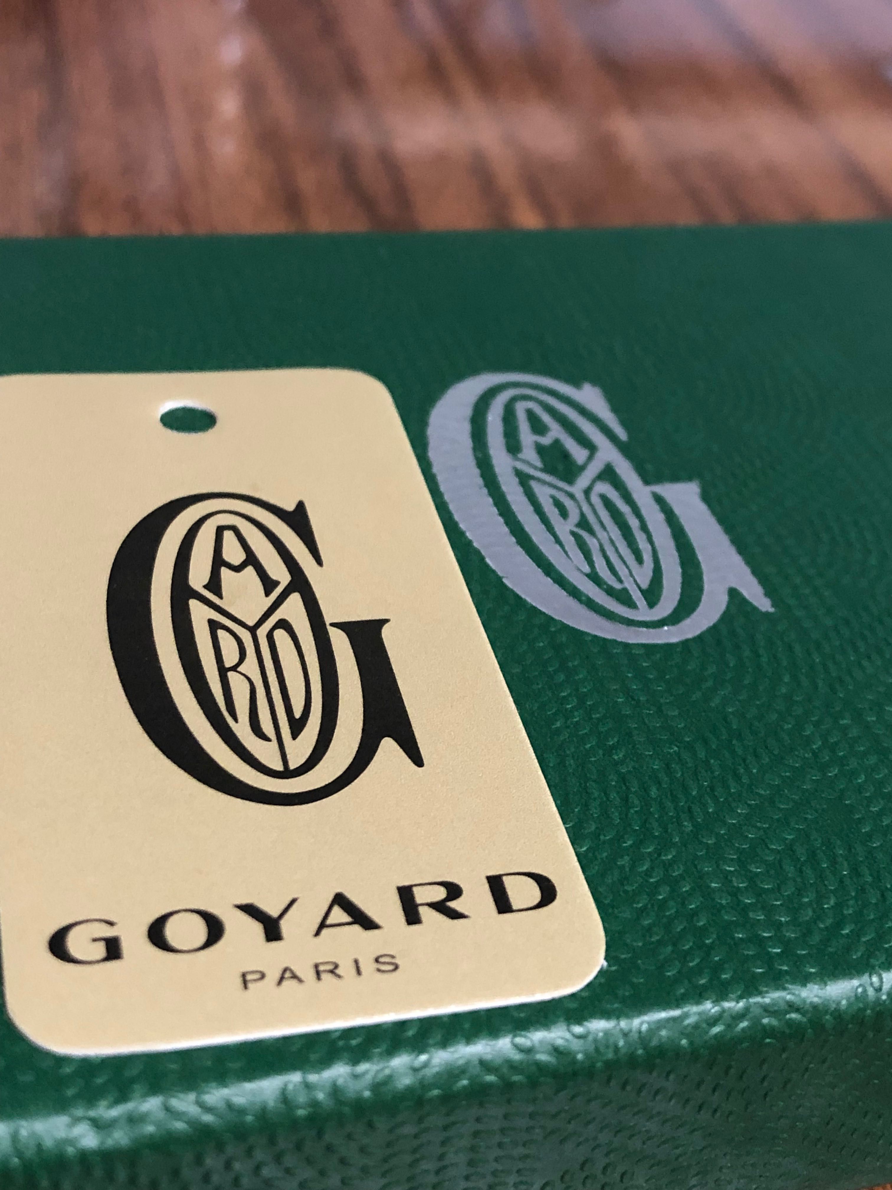 Goyard card holder чисто нов