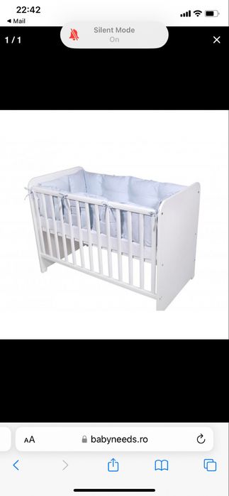 Set protectii laterale compatibil cu paturi dimensiunea 120X60 cm