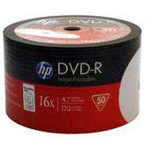 DVD-R HP 120MIN./4.7GB. 16X (PRINTABLE) - 50 БР. В Целофан
