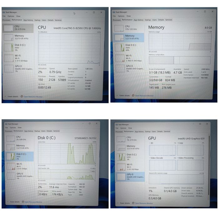 Laptop Thinkpad E580 i5 , 8GB , 256 SSD , USB-C ,Win 11,  stare buna