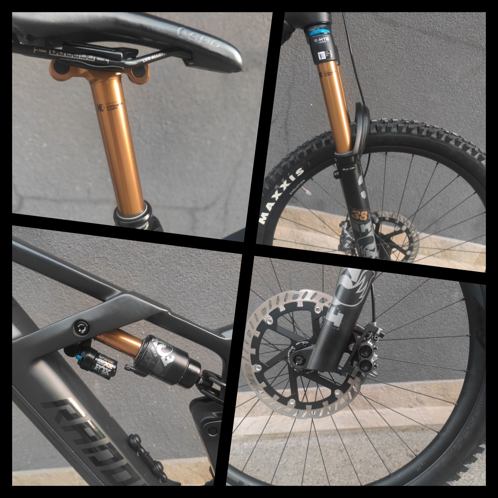 Карбонов Електрически Велосипед  Radon Full Fox Kashima Bosch CX 750Wh
