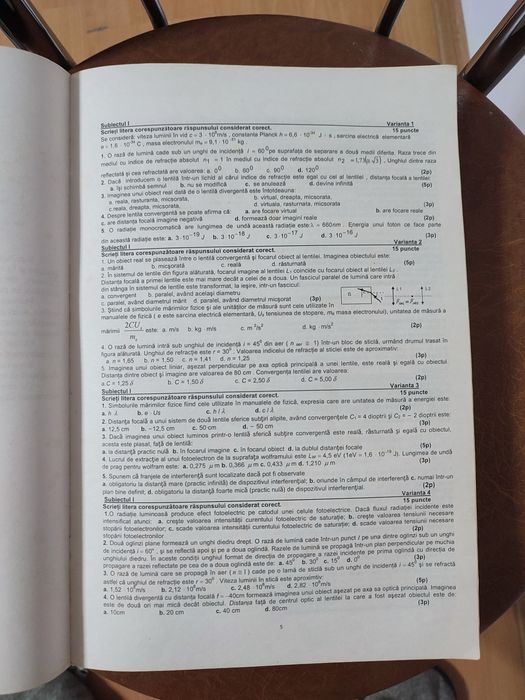 Carte bacalaureat fizică