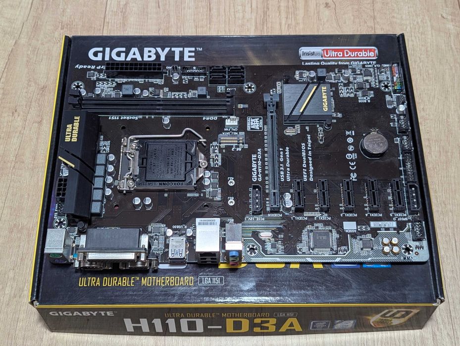 Placa de baza Gigabyte H110-D3A, LLA 1151, DDR4, nou