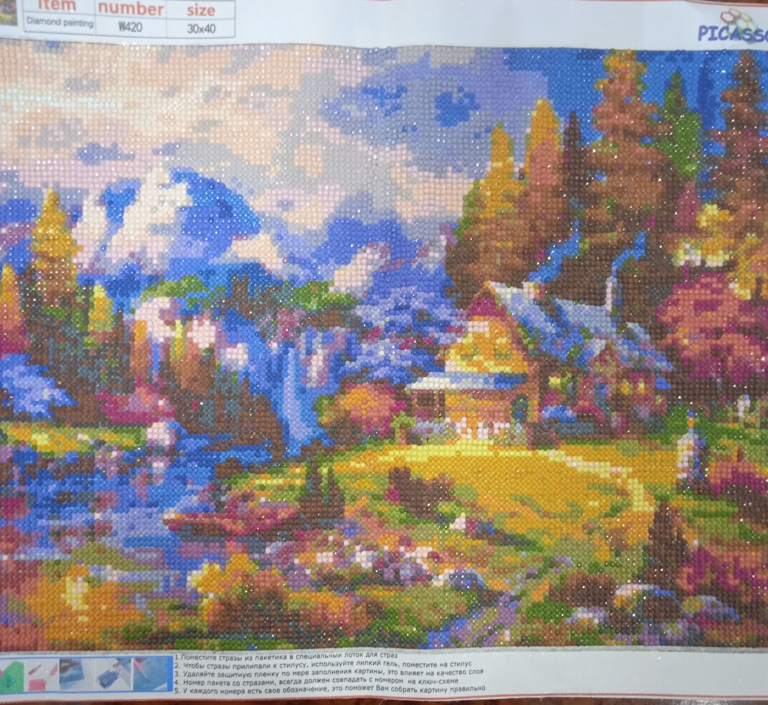 Алмазная мозаика. Ручная работа