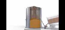 Siloz NOU stocare cereale, 75tone, cu incarcare/descarcare/ventilatie