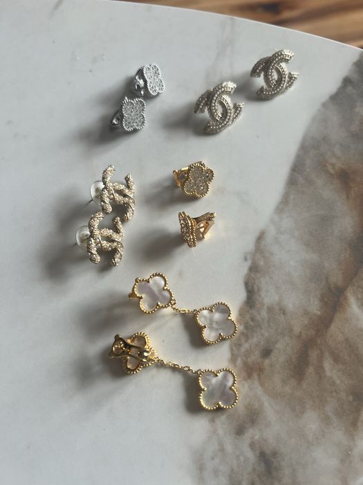 Обеци със златно покритие