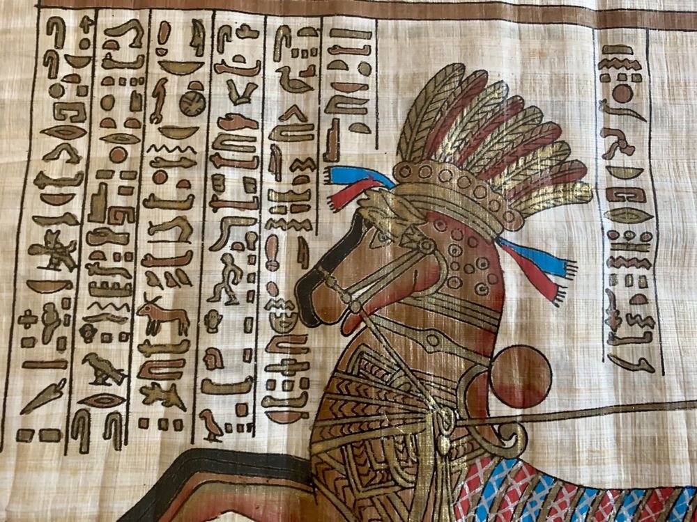 Papirus inramat 60x50 cu passpartout